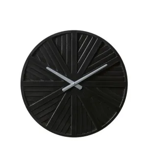Jayanta Wall Clock Black - 40cm x 4cm by null, a Clocks for sale on Style Sourcebook