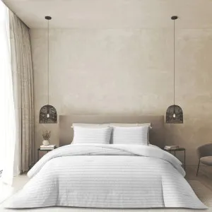 Odyssey Living Beliza Waffle White Comforter Set by null, a Quilts & Bedspreads for sale on Style Sourcebook