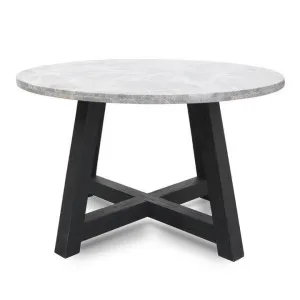 Carlson 130cm Grey Marble Round Dining Table with Glass Top by Interior Secrets - AfterPay Available by Interior Secrets, a Dining Tables for sale on Style Sourcebook