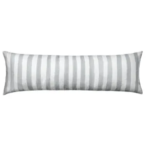 Ziggy Striped Sage Long Lumbar Linen Cushion - 90X30cm by Urban Road, a Cushions, Decorative Pillows for sale on Style Sourcebook