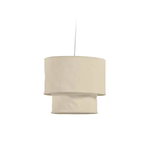 Mariela ceiling lamp shade in linen with beige finish Ø 40 cm by null, a Lamp Shades for sale on Style Sourcebook