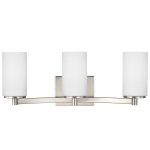 Hettinger 3 Light Wall Light by Visual Comfort Generation Brushed Nickel by Visual Comfort & Co - Generation Lighting, a Outdoor Lighting for sale on Style Sourcebook