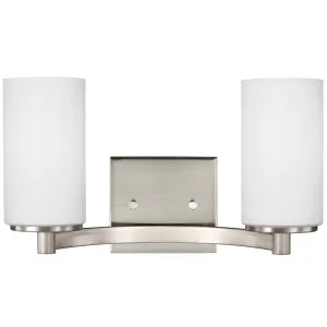 Hettinger 2 Light Wall Light by Visual Comfort Generation Brushed Nickel by Visual Comfort & Co - Generation Lighting, a Outdoor Lighting for sale on Style Sourcebook