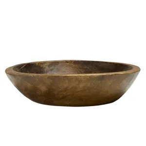 Bharat Wooden Bowl Small - 47cm x 47cm x 10cm by null, a Decor for sale on Style Sourcebook