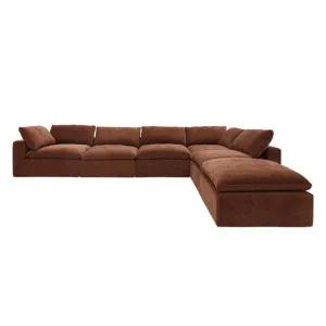 Cloud Deep Muse Rust Modular Sofa - 6 Piece by null, a Sofas for sale on Style Sourcebook
