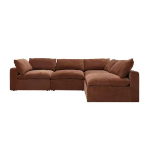 Cloud Deep Muse Rust Modular Sofa - 4 Piece by null, a Sofas for sale on Style Sourcebook
