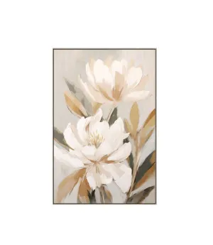 Timeless Elegance Flower Wall Art Canvas 80cm x 120cm by Luxe Mirrors, a Artwork & Wall Decor for sale on Style Sourcebook