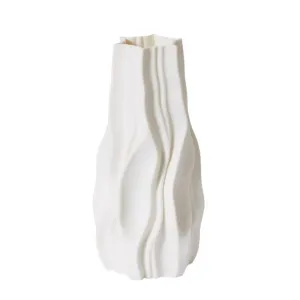 Adria Vase Porcelain White - 30cm by null, a Vases & Jars for sale on Style Sourcebook