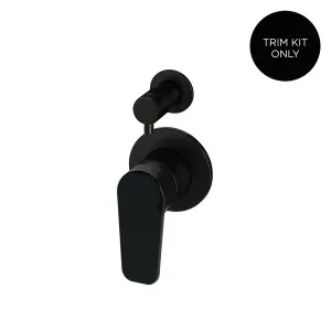 Round Wall/Shower Diverter Mixer Paddle HandleTrim Kit Matte Black by null, a Shower Heads & Mixers for sale on Style Sourcebook