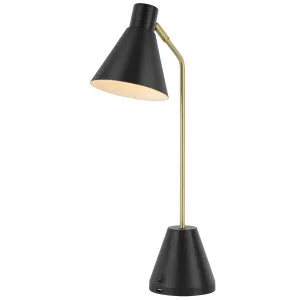 Telbix Ambia USB Desk Lamp Black by Telbix, a Lamps for sale on Style Sourcebook