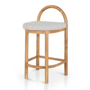 Adir 66cm Natural Bar Stool - Clay Grey by Interior Secrets - AfterPay Available by Interior Secrets, a Bar Stools for sale on Style Sourcebook