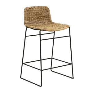 Olivia Barstool - Greywash - Black by null, a Bar Stools for sale on Style Sourcebook