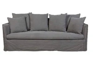 Vittoria Slip Cover 3 Seater Sofa - Washed Smoke by null, a Sofas for sale on Style Sourcebook