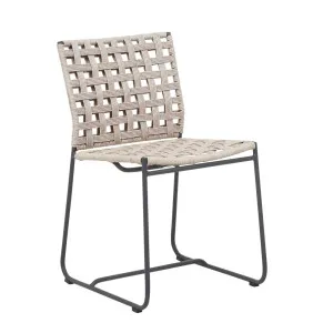 Marina Square Dining Chair - Shell - Graphite by null, a Outdoor Chairs for sale on Style Sourcebook