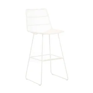 Granada Sleigh Barstool - White by null, a Outdoor Chairs for sale on Style Sourcebook