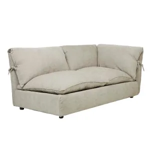 Felix Slouch 2 Seater Left Arm - Natural Stone by null, a Sofas for sale on Style Sourcebook