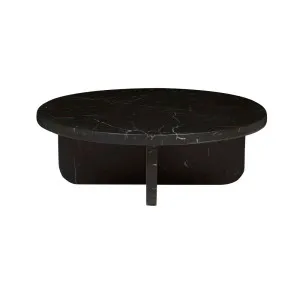Amara Curve Coffee Table - Matt Black Marble by null, a Coffee Table for sale on Style Sourcebook