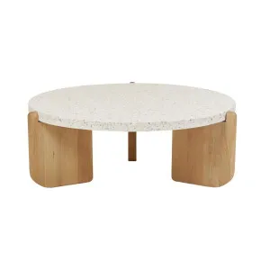 Sketch Native Round Coffee Tables - Nougat Terrazzo - Light Oak by null, a Coffee Table for sale on Style Sourcebook