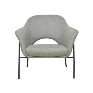 Vittoria Metal Leg Occasional Chair - Grey - Black by null, a Chairs for sale on Style Sourcebook