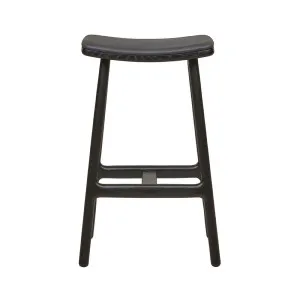 Sketch Odd Upholstered Barstool - Black - Black Onyx by null, a Bar Stools for sale on Style Sourcebook