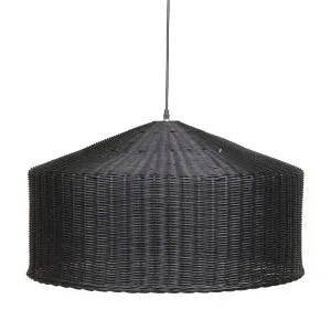 Sadie Woven Pendant - Black by null, a Pendant Lighting for sale on Style Sourcebook