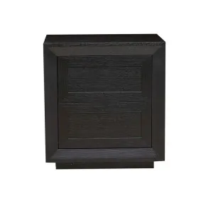 Austin Tall Bedside - Matt Black Oak by null, a Bedside Tables for sale on Style Sourcebook
