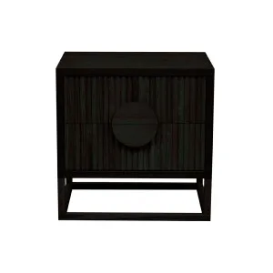 Benjamin Ripple Bedside - Matt Black by null, a Bedside Tables for sale on Style Sourcebook