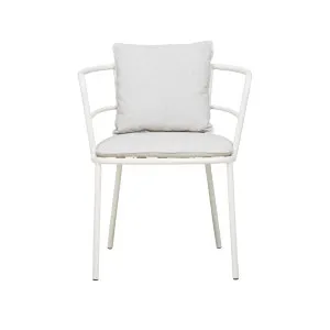 Lyon Dining Armchair - Oyster - White by null, a Outdoor Chairs for sale on Style Sourcebook