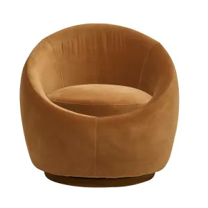 Kennedy Globe Occasional Chair - Toffee Velvet by null, a Chairs for sale on Style Sourcebook