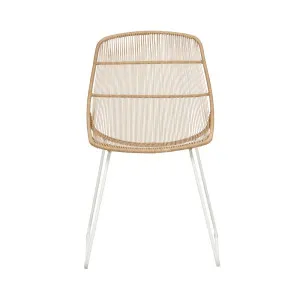 Granada Scoop Dining Chair - NATURAL - White by null, a Outdoor Chairs for sale on Style Sourcebook