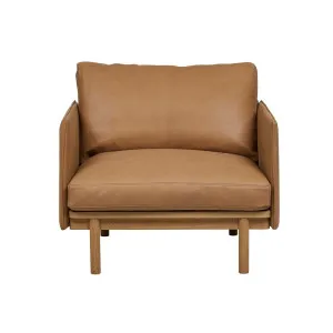 Tolv Pensive Sofa Chair - Camel - Light Oak by null, a Chairs for sale on Style Sourcebook