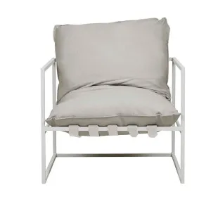 Aruba Frame Occasional Chair - Putty - White by null, a Outdoor Chairs for sale on Style Sourcebook