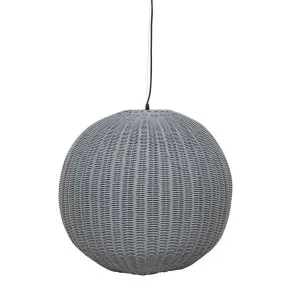 Lula Woven Pendant - Light Grey by null, a Pendant Lighting for sale on Style Sourcebook