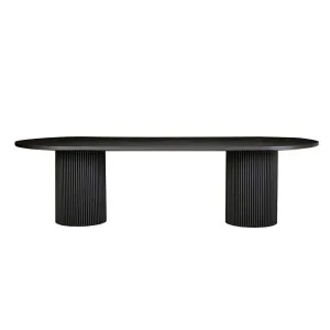 Benjamin Ripple Oval Dining Tables - Matt Black by null, a Dining Tables for sale on Style Sourcebook