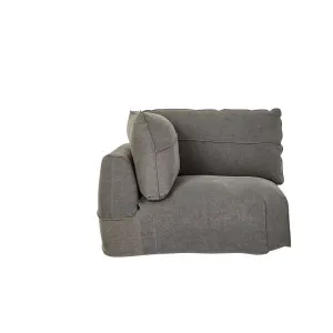 Cove Seamed 1 Seater Right Arm - Smoke Linen by null, a Sofas for sale on Style Sourcebook
