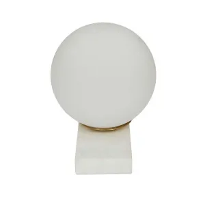 Easton Orb Table Lamp - White Marble by null, a Table & Bedside Lamps for sale on Style Sourcebook