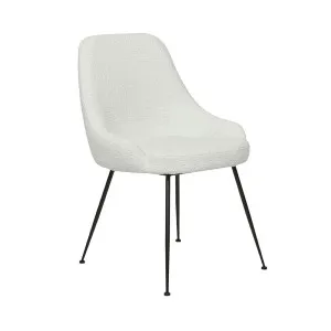 Dane Dining Chair - Snow Boucle - Black by null, a Chairs for sale on Style Sourcebook