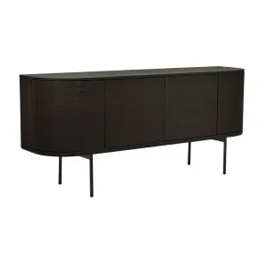 Orson Round Buffet - Matt Black Oak by null, a Sideboards, Buffets & Trolleys for sale on Style Sourcebook