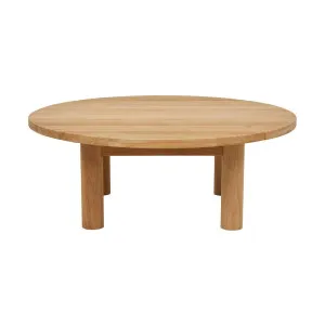 Cannes Round Coffee Table - Natural Teak by null, a Tables for sale on Style Sourcebook
