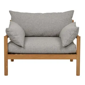 Wilomena Sofa Chair - Fog - Natural Teak by null, a Outdoor Chairs for sale on Style Sourcebook