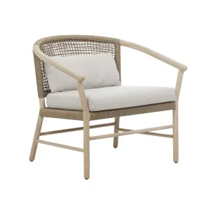Normandy Occasional Chair - Biscuit - Aged Teak by null, a Outdoor Chairs for sale on Style Sourcebook