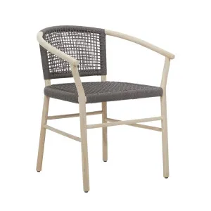 Normandy Dining Armchair - Graphite - Aged Teak by null, a Outdoor Chairs for sale on Style Sourcebook
