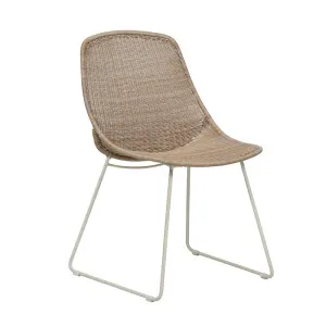 Granada Scoop Closed Weave Dining Chair - Linen - Sand by null, a Outdoor Chairs for sale on Style Sourcebook