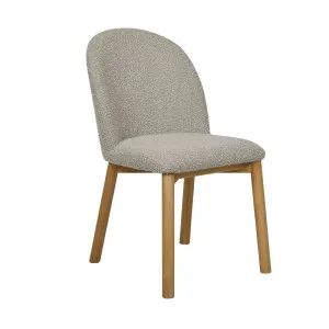 Cohen Dining Chair - Taupe Boucle - Natural Ash by null, a Chairs for sale on Style Sourcebook