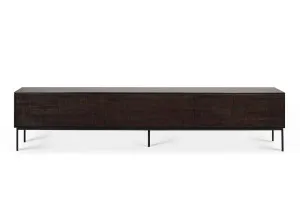 Ethnicraft Grooves Entertainment Unit - Dark Tainted Teak by null, a Entertainment Units & TV Stands for sale on Style Sourcebook