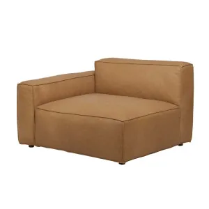 Sketch Baker Left Chaise - Camel Leather by null, a Sofas for sale on Style Sourcebook