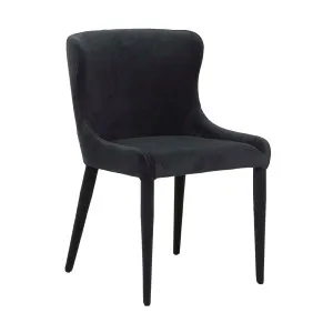 Claudia Dining Chair - Onyx Velvet by null, a Chairs for sale on Style Sourcebook