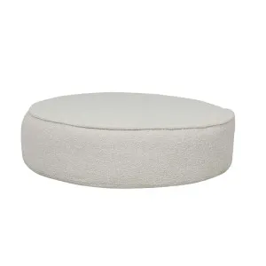 Vittoria Retreat Round Ottoman - Oat Boucle by null, a Ottomans for sale on Style Sourcebook