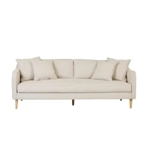 Sidney Classic 3 Seater Sofa - Oatmeal - Natural Ash Veneer by null, a Sofas for sale on Style Sourcebook