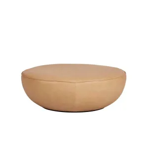 Natadora Fable Ottoman - Camel Leather by null, a Ottomans for sale on Style Sourcebook